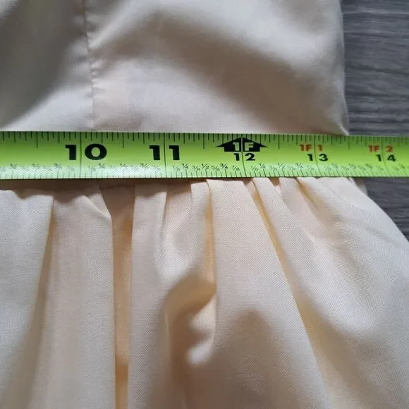 Rihoas Square Neck Criss Cross Back Sleeveless Midi Dress Light Yellow Small NWT - Picture 14 of 14